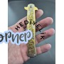 gold gül gravür işlemeli çakı bıçak
