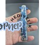 mavi renk gül gravür işlemeli çakı bıçak