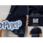 HOPE CORNER Unisex Basic Tişört 100 Pamuk Likralı Rahat Kalıp LACİVERT