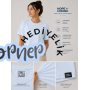 HOPE CORNER Unisex Basic Tişört 100 Pamuk Likralı Rahat Kalıp BUZ MAVİSİ