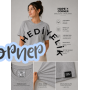 HOPE CORNER Unisex Basic Tişört 100 Pamuk Likralı Rahat Kalıp GRİ