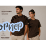 HOPE CORNER Unisex Basic Tişört 100 Pamuk Likralı Rahat Kalıp KAHVERENGİ