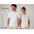 HOPE CORNER Unisex Basic Tişört %100 Pamuk Likralı Rahat Kalıp Beyaz
