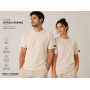 HOPE CORNER Unisex Basic Tişört 100 Pamuk Likralı Rahat Kalıp KUMBEJİ